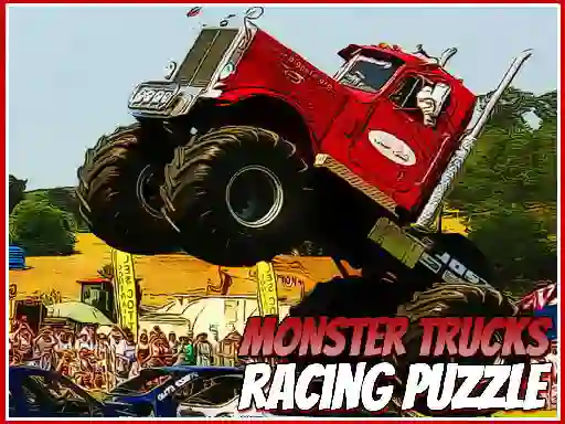Xogo Monster Trucks Racing Puzzle en liña