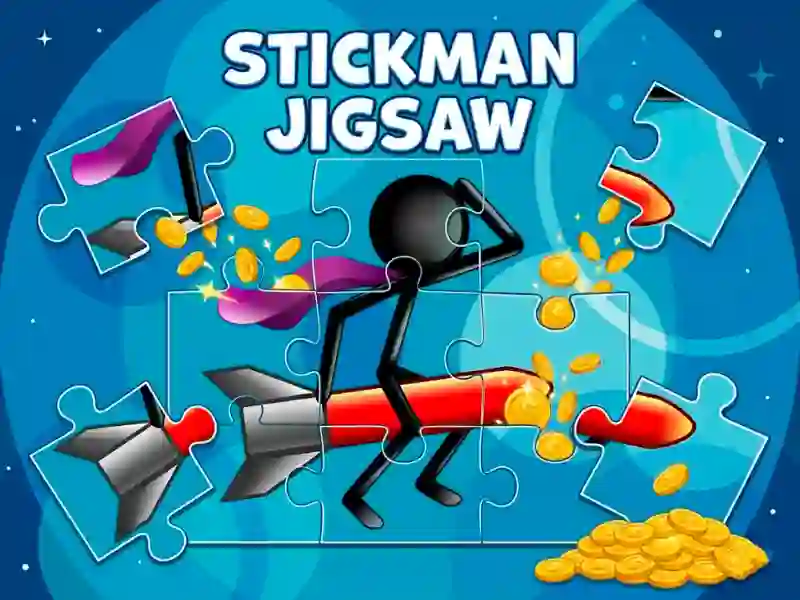 Xogo Stickman Jigsaw en liña