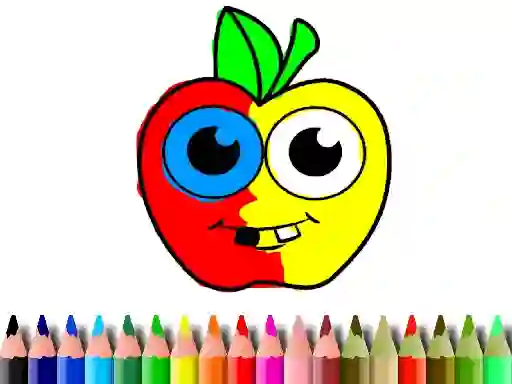 Xogo Back To School: Apple Coloring Book en liña