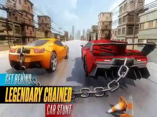 Xogo Chained Car Stunts Race Mega Ramp en liña