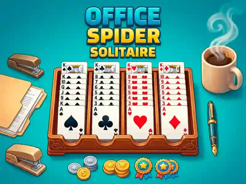 Xogo Office Spider Solitaire en liña