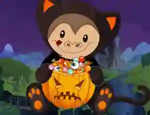 Xogo Halloween Monkey Jumper en liña