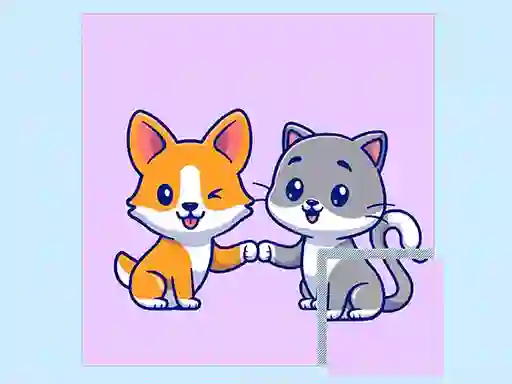 Xogo Cats and Dogs Puzzle en liña