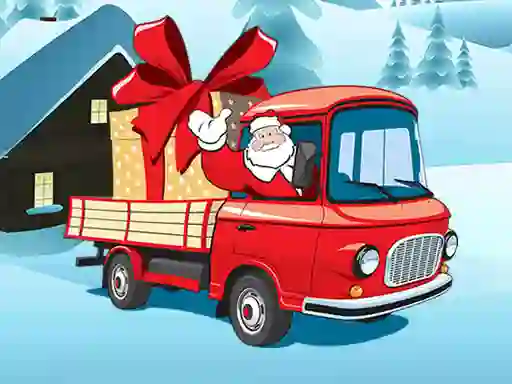 Xogo Christmas Vehicles Jigsaw en liña