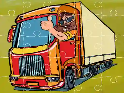 Xogo Semi Trucks Jigsaw en liña