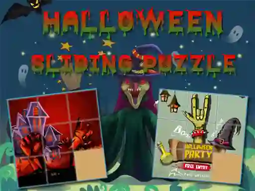 Xogo Halloween Sliding Puzzle en liña