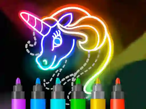 Xogo Learn to Draw Glow Cartoon en liña