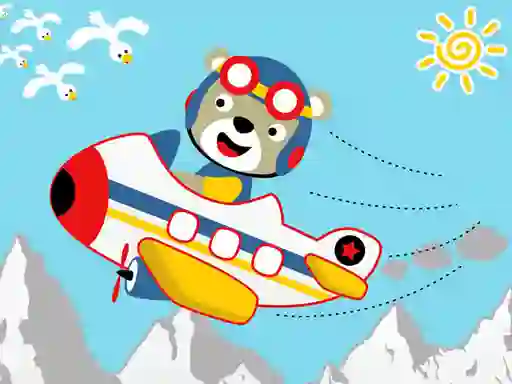 Xogo Friendly Airplanes For Kids Coloring en liña