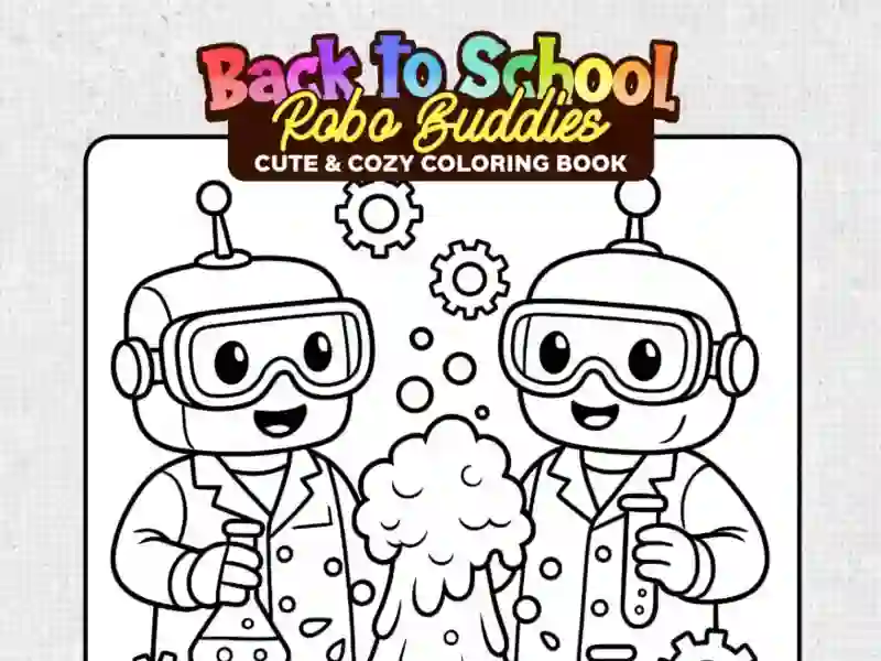 Xogo Back to School: Robot Coloring Book en liña