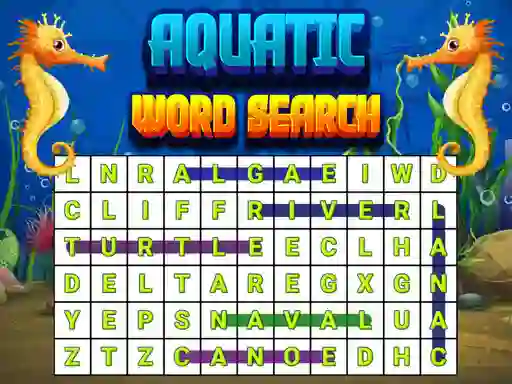 Xogo Aquatic Word Search en liña