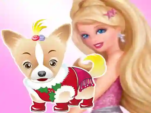 Xogo Barbie's Dog Dressup en liña