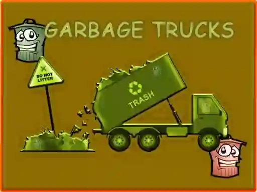 Xogo Garbage Trucks Hidden Trash Can en liña