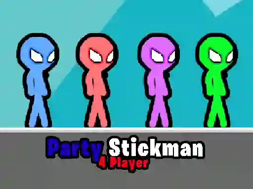 Xogo Party Stickman 4 Player en liña