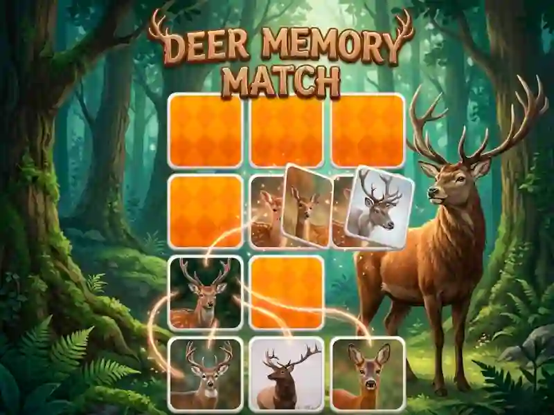 Xogo Deer Memory Match en liña