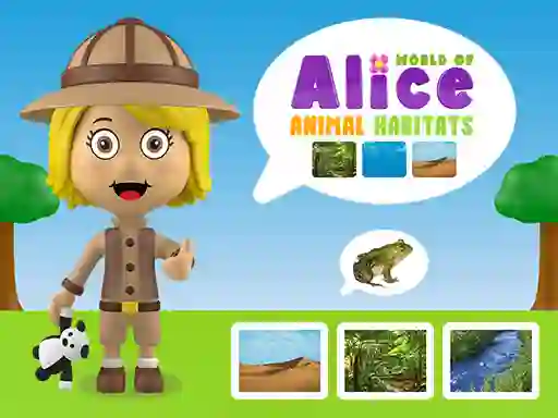 Xogo World of Alice Animal Habitats en liña