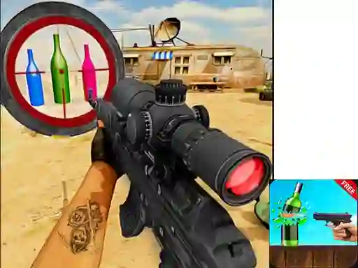 Xogo Sniper Bottle Shooting en liña