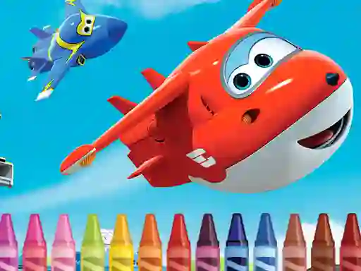 Xogo Superwings Coloring en liña