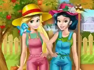 Xogo Princesses Working In the Garden en liña