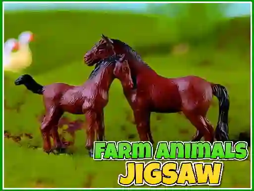 Xogo Farm Animals Jigsaw en liña