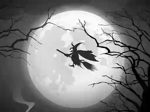 Xogo The Night Of the Witches Jigsaw en liña