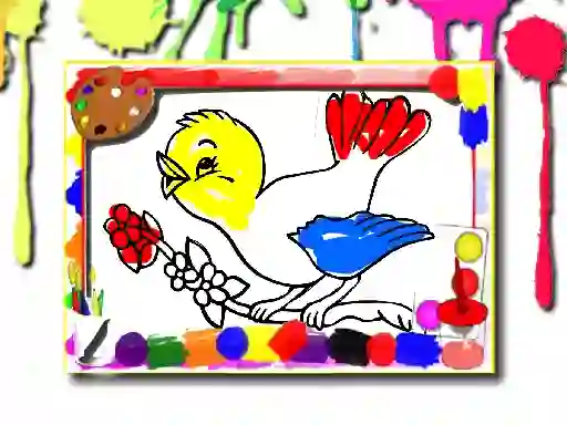 Xogo Birds Coloring Book en liña