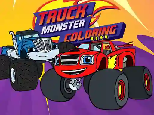 Xogo Truck Monster Coloring en liña