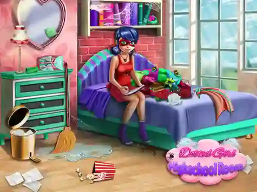 Xogo Dotted Girl: Highschool room en liña