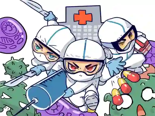 Xogo Against Coronavirus Puzzle en liña