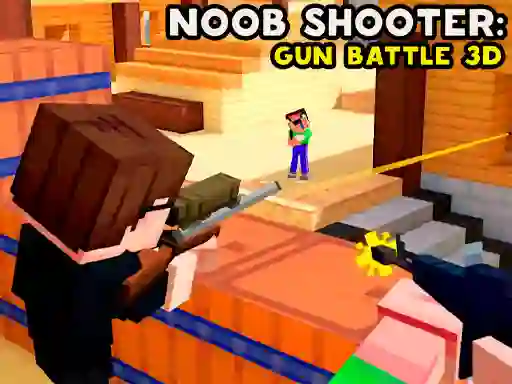 Xogo Noob Shooter: Gun Battle 3D en liña