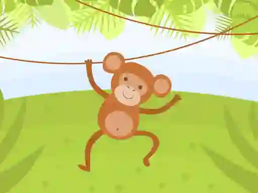 Xogo Funny Monkeys Coloring en liña