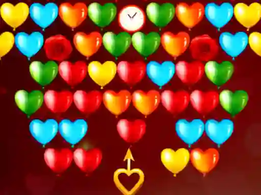 Xogo Bubble Shooter Valentines en liña