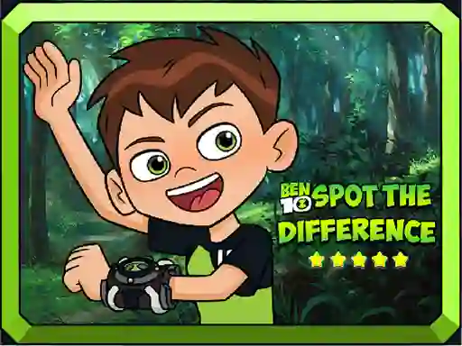 Xogo Ben 10 Spot the Difference en liña