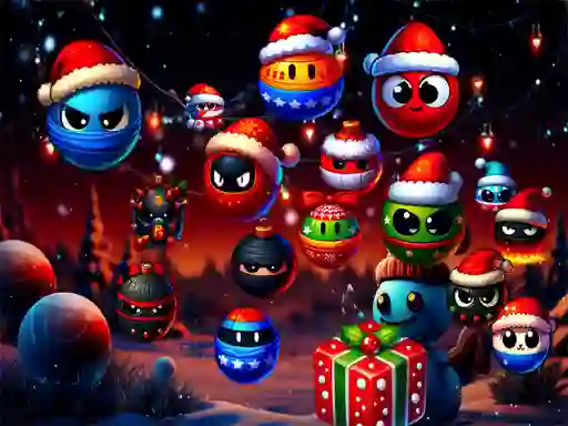 Xogo Christmas Rush : Red and Friend Balls en liña
