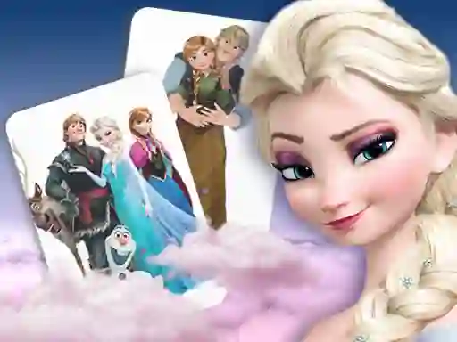 Xogo Frozen Memory Card Match en liña