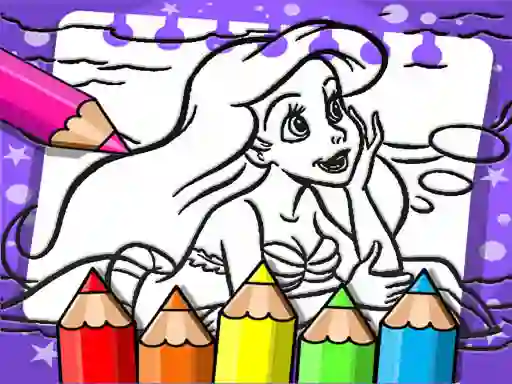 Xogo Ariel The Mermaid Coloring Book en liña