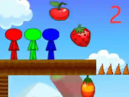 Xogo Stickman Bros In Fruit Island 2 en liña