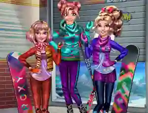 Xogo Princesses Winter Holiday en liña