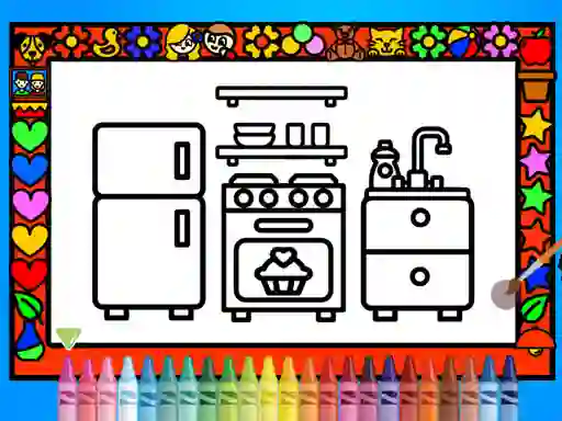 Xogo Color and Decorate Rooms en liña