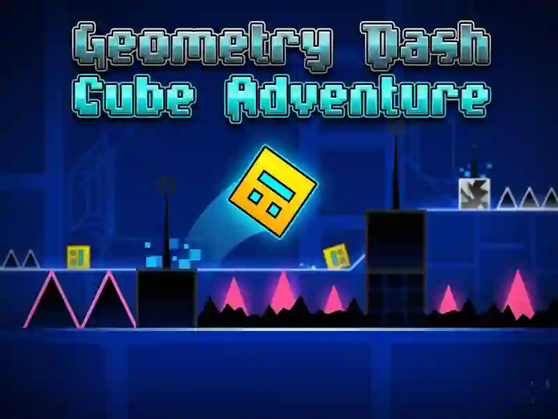 Xogo Geometry Dash Cube Adventure en liña