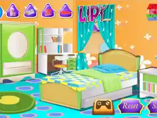 Xogo Kids Bedroom Decoration en liña