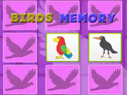 Xogo Kids Memory With Birds en liña