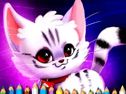 Xogo Cute Kitty Coloring en liña