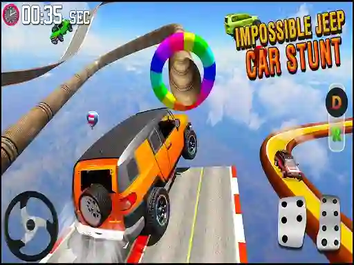 Xogo GT Jeep Impossible Mega Dangerous Track en liña