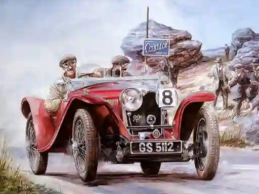 Xogo Vintage Cars Puzzle en liña