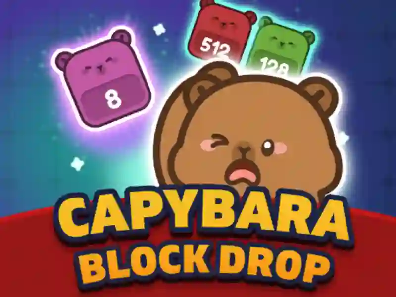 Xogo Capybara Block Drop en liña