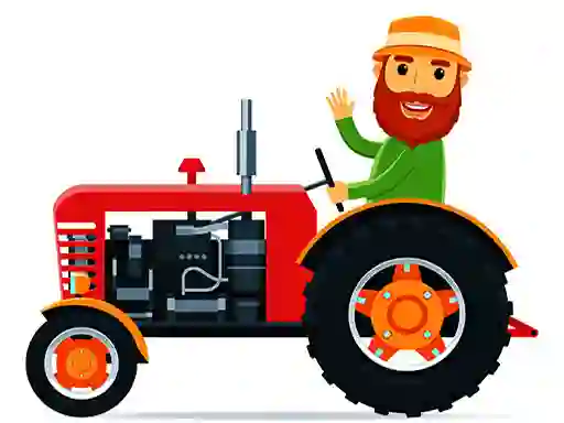 Xogo Cartoon Farm Traktors en liña