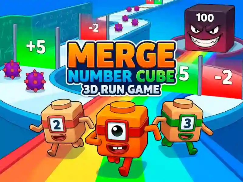 Xogo Merge Number Cube 3d Run Game en liña