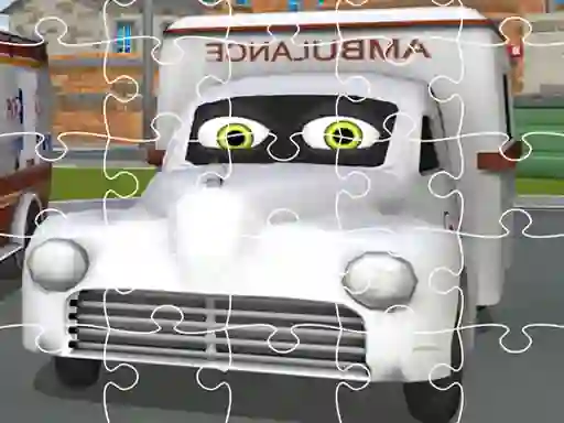 Xogo Ambulance Trucks Jigsaw en liña