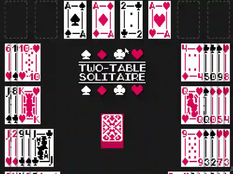 Xogo Two-Table Solitaire en liña