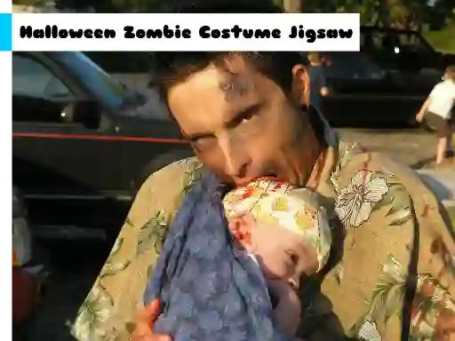 Xogo Halloween Zombie Costume Jigsaw en liña